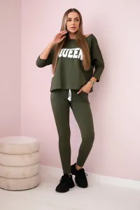 Legínovo Súprava s potlačou Queen biela Farba: Modrá, Veľkosť: UNI