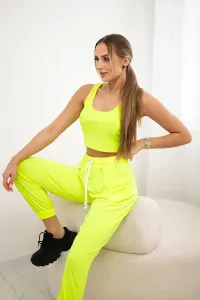 Legínovo Súprava top+nohavice biela Farba: Mätová, Veľkosť: UNI