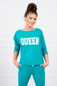 Legínovo Súprava s potlačou Queen biela Farba: Modrá, Veľkosť: UNI