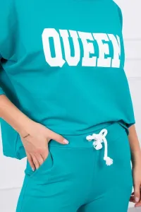 Legínovo Súprava s potlačou Queen biela Farba: Modrá, Veľkosť: UNI