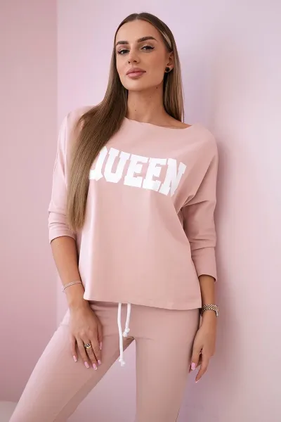 Legínovo Súprava s potlačou Queen biela Farba: Modrá, Veľkosť: UNI