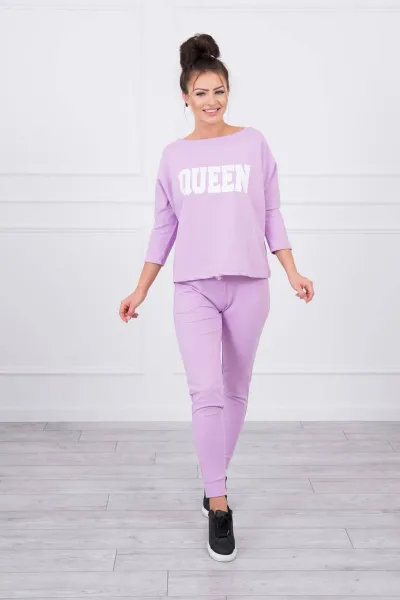 Legínovo Súprava s potlačou Queen biela Farba: Modrá, Veľkosť: UNI