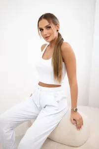 Legínovo Súprava top+nohavice biela Farba: Mätová, Veľkosť: UNI