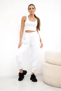 Legínovo Súprava top+nohavice biela Farba: Mätová, Veľkosť: UNI