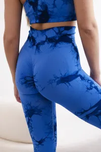 Legínovo Fitness súprava s nastaviteľnými ramienkami + push-up legíny biele Farba: Modrá, Veľkosť: M/L