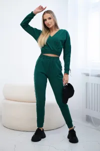 Legínovo Súprava s ozdobnými páskami sivá Farba: Modrá, Veľkosť: UNI