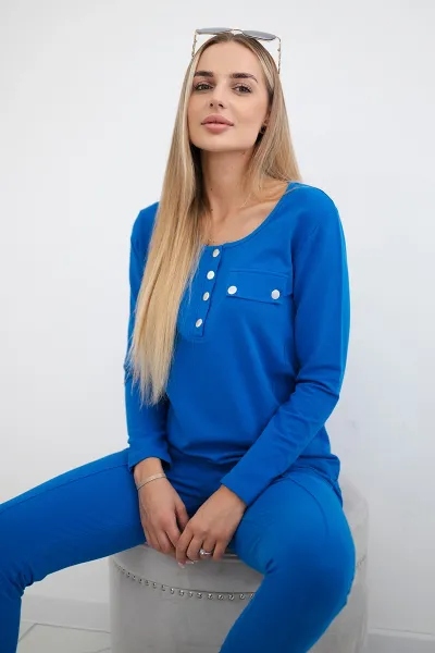 Legínovo Súprava s výstrihom na cvoky tmavo ružová Farba: Zelená, Veľkosť: UNI