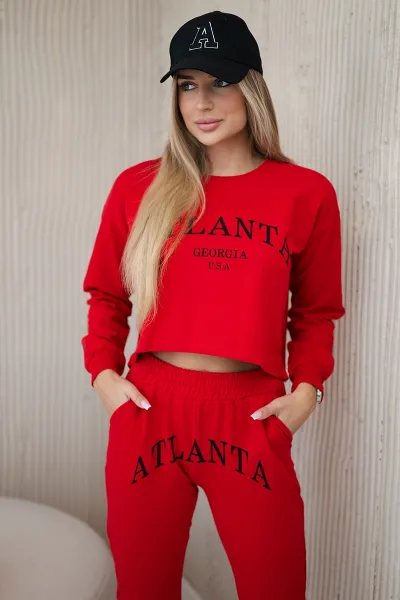 Legínovo Súprava s potlačou Atlanta béžová Farba: Modrá, Veľkosť: UNI