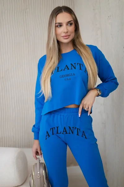 Legínovo Súprava s potlačou Atlanta béžová Farba: Čierna, Veľkosť: UNI