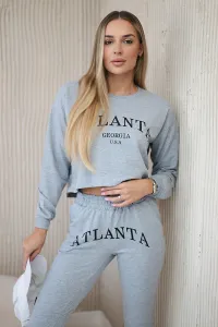 Legínovo Súprava s potlačou Atlanta béžová Farba: Modrá, Veľkosť: UNI