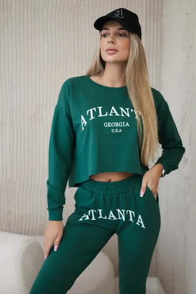 Legínovo Súprava s potlačou Atlanta béžová Farba: Modrá, Veľkosť: UNI