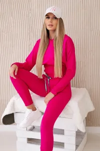 Legínovo Súprava so širokými manžetami sivá Farba: Modrá, Veľkosť: UNI