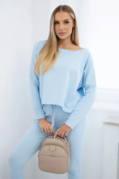 Legínovo Súprava s čiernou oversized blúzkou Farba: Čierna, Veľkosť: UNI