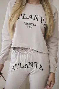 Legínovo Súprava s potlačou Atlanta béžová Farba: Modrá, Veľkosť: UNI