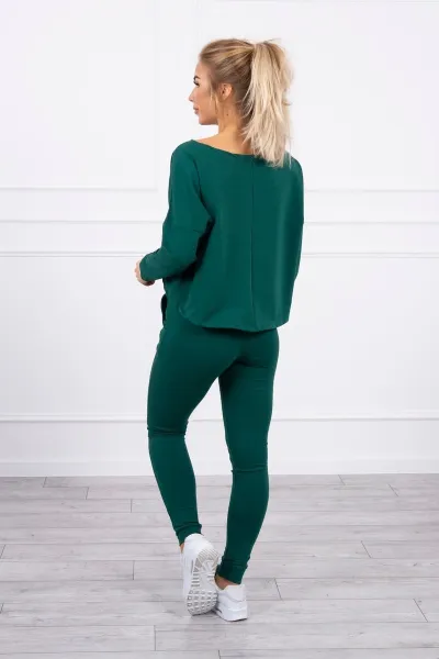 Legínovo Súprava s čiernou oversized blúzkou Farba: Modrá, Veľkosť: UNI
