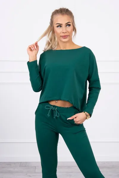 Legínovo Súprava s čiernou oversized blúzkou Farba: Modrá, Veľkosť: UNI