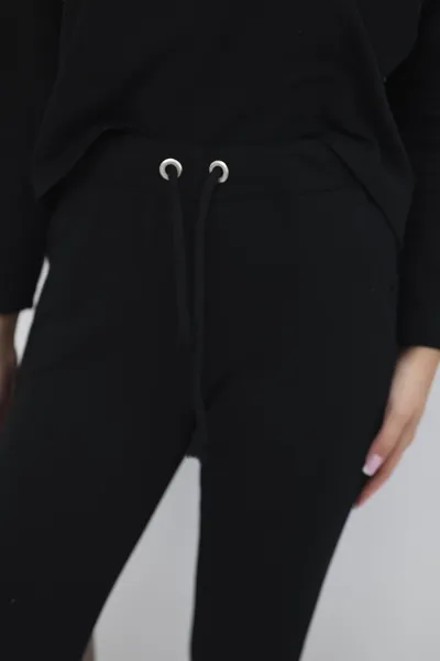 Legínovo Súprava s čiernou oversized blúzkou Farba: Modrá, Veľkosť: UNI