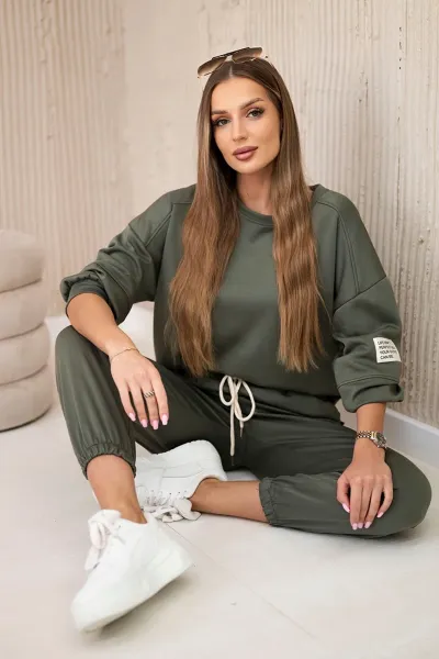 Legínovo Súprava mikina + nohavice maslová čierna Farba: Hnedá, Veľkosť: UNI