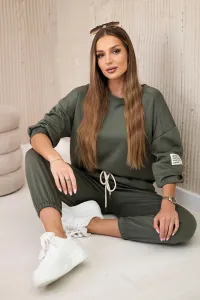 Legínovo Súprava mikina + nohavice maslová čierna Farba: Hnedá, Veľkosť: UNI