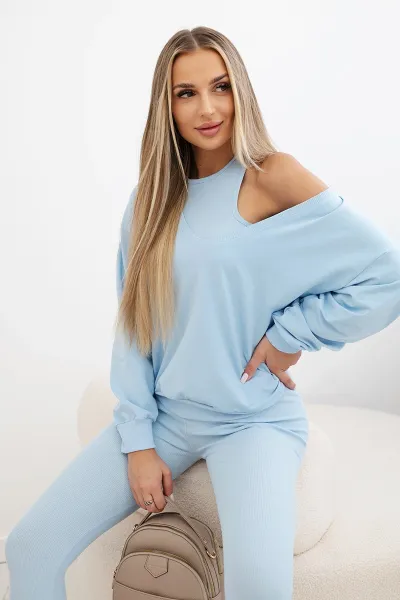 Legínovo 3-dielna súprava mikina + top + legíny červená Farba: Čierna, Veľkosť: UNI