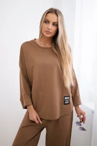 Legínovo Súprava Punto Milano Winter mikina + nohavice khaki Farba: Khaki, Veľkosť: UNI