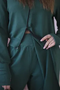 Legínovo Súprava dresov mikina s dlhším bokom grafitová Farba: Khaki, Veľkosť: UNI
