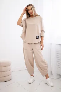 Legínovo Súprava Punto Milano Winter mikina + nohavice khaki Farba: Khaki, Veľkosť: UNI