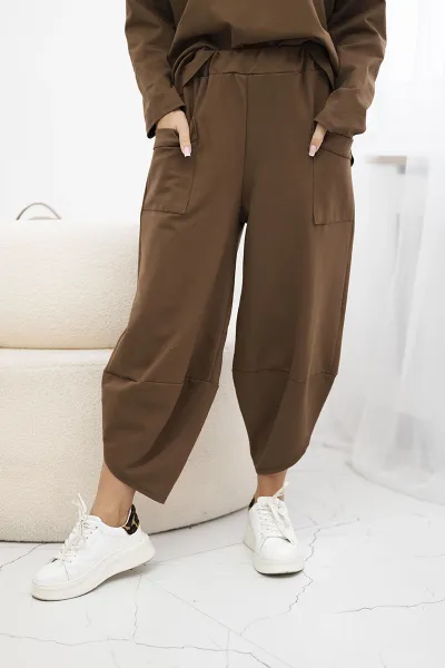 Legínovo Súprava Punto Milano Winter mikina + nohavice khaki Farba: Khaki, Veľkosť: UNI