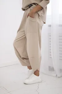 Legínovo Súprava Punto Milano Winter mikina + nohavice khaki Farba: Khaki, Veľkosť: UNI
