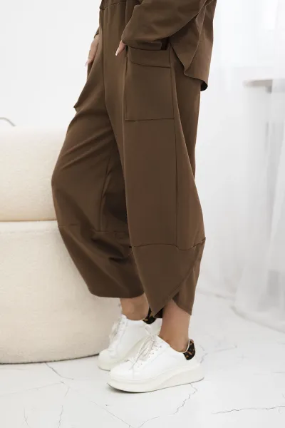 Legínovo Súprava Punto Milano Winter mikina + nohavice khaki Farba: Khaki, Veľkosť: UNI