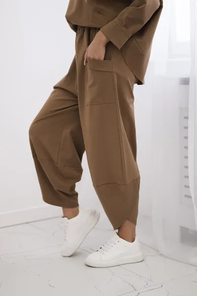 Legínovo Súprava Punto Milano Winter mikina + nohavice khaki Farba: Khaki, Veľkosť: UNI