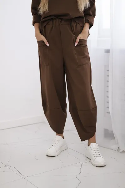 Legínovo Súprava Punto Milano Winter mikina + nohavice khaki Farba: Khaki, Veľkosť: UNI
