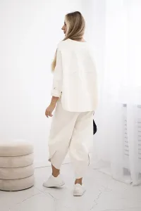 Legínovo Súprava Punto Milano Winter mikina + nohavice khaki Farba: Khaki, Veľkosť: UNI