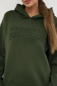 Legínovo Zateplená bavlnená súprava mikina + nohavice Brooklyn khaki Farba: Khaki, Veľkosť: UNI