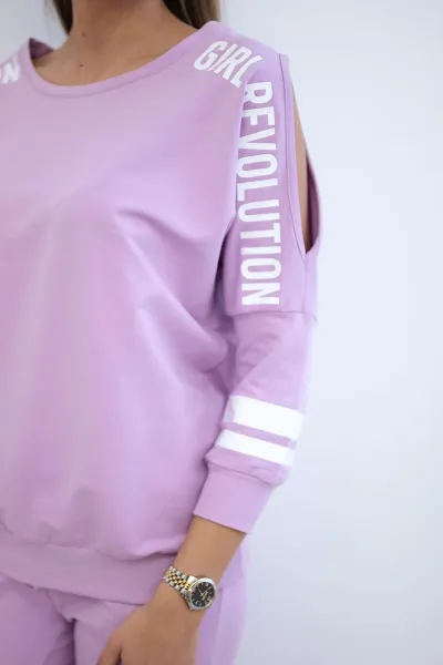 Legínovo Súprava Girl Revolution béžová Farba: Modrá, Veľkosť: UNI