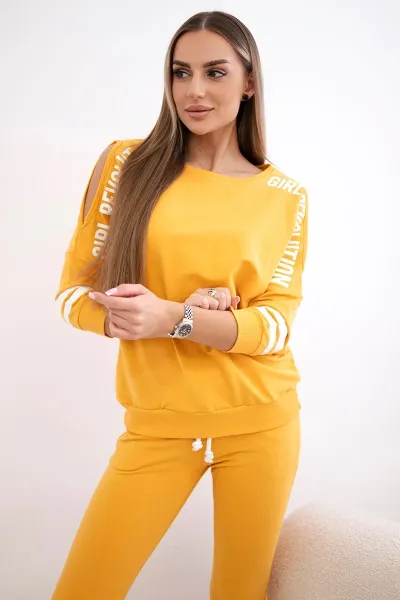 Legínovo Súprava Girl Revolution béžová Farba: Modrá, Veľkosť: UNI