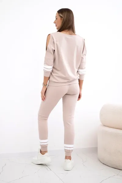 Legínovo Súprava Girl Revolution béžová Farba: Modrá, Veľkosť: UNI