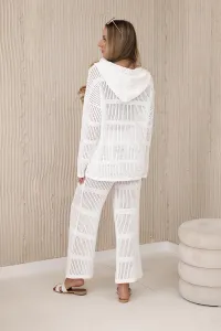 Legínovo Súprava ažúrová Rayon biela Farba: Biela, Veľkosť: S
