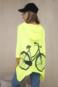 Legínovo Béžová mikina s potlačou bicykla Farba: Hnedá, Veľkosť: UNI