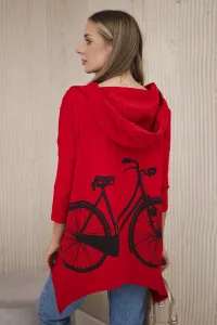 Legínovo Béžová mikina s potlačou bicykla Farba: Hnedá, Veľkosť: UNI