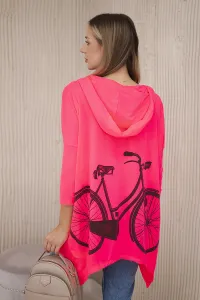 Legínovo Béžová mikina s potlačou bicykla Farba: Hnedá, Veľkosť: UNI