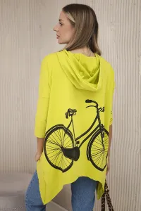 Legínovo Béžová mikina s potlačou bicykla Farba: Hnedá, Veľkosť: UNI