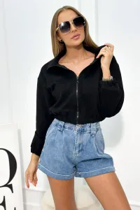 Legínovo Semišová mikina na zips béžová Farba: Hnedá, Veľkosť: UNI