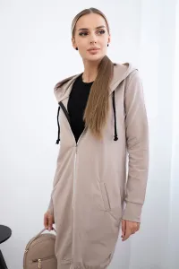 Legínovo Béžová mikina s kapucňou Farba: Modrá, Veľkosť: UNI