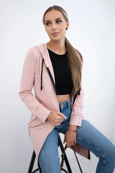 Legínovo Béžová mikina s kapucňou Farba: Modrá, Veľkosť: UNI