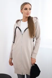 Legínovo Béžová mikina s kapucňou Farba: Modrá, Veľkosť: UNI