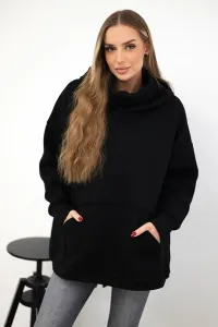 Legínovo Zateplená mikina so zipsom vzadu tmavo béžová Farba: Khaki, Veľkosť: UNI