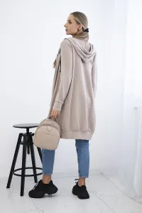 Legínovo Béžová mikina s kapucňou Farba: Modrá, Veľkosť: UNI