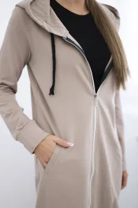 Legínovo Béžová mikina s kapucňou Farba: Modrá, Veľkosť: UNI