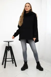 Legínovo Zateplená mikina so zipsom vzadu tmavo béžová Farba: Khaki, Veľkosť: UNI